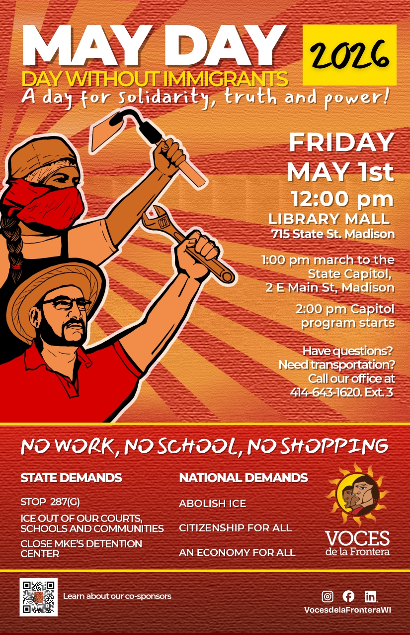 Madison May Day 2026 flyer