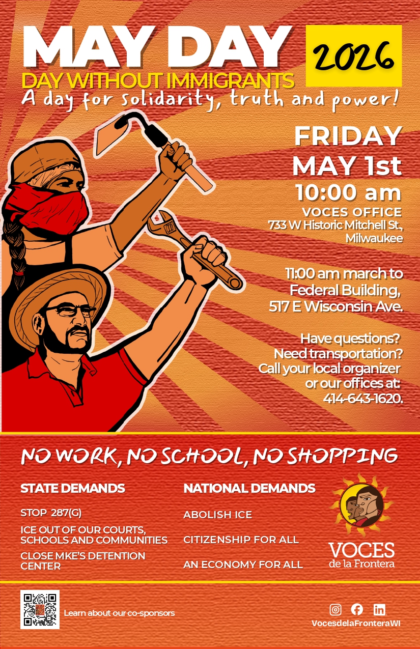 Milwaukee May Day 2026 flyer