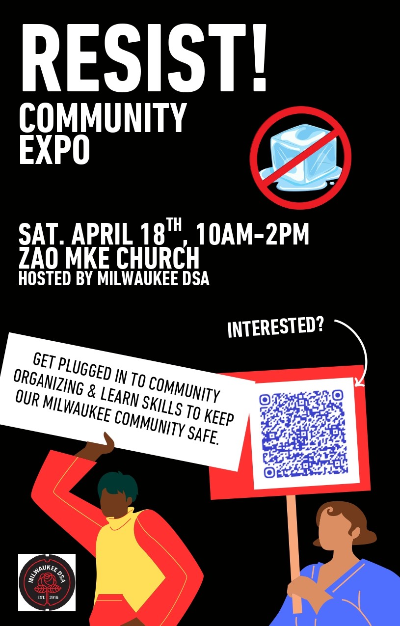 Resist Community Expo flyer page 1