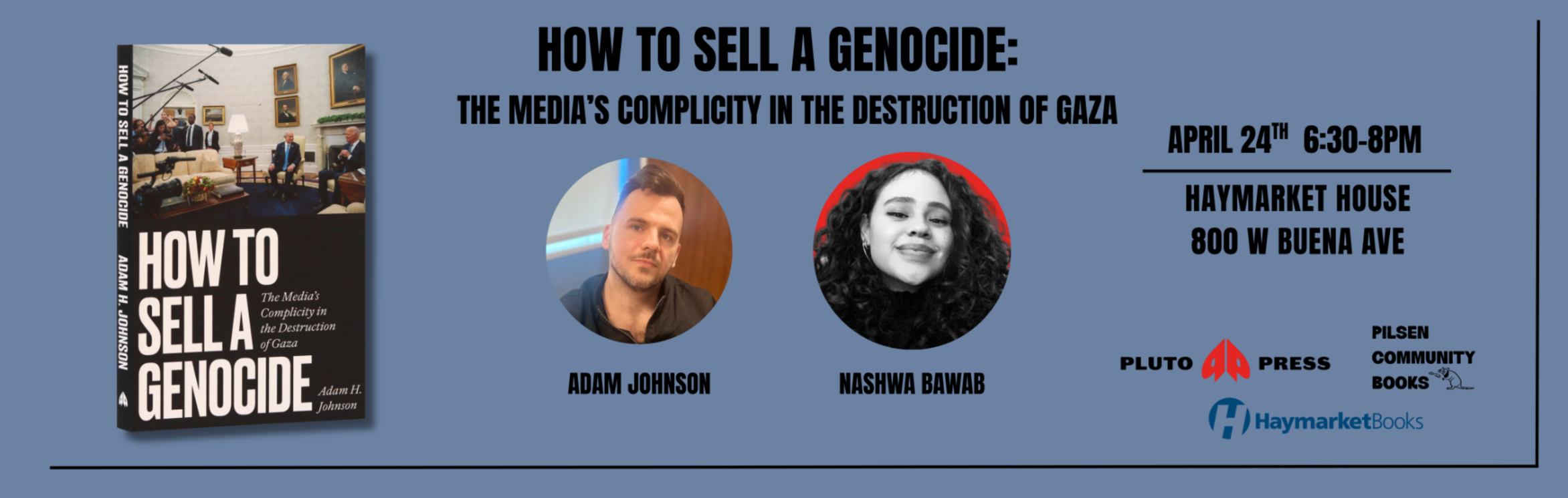How to Sell a Genocide event flyer