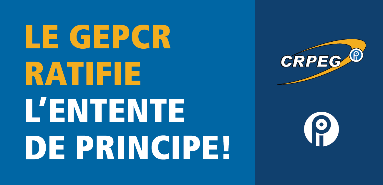 Nous avons une entente de principle!