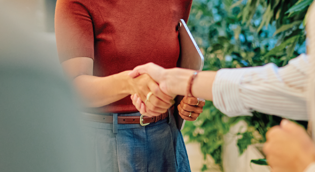 people shaking hands