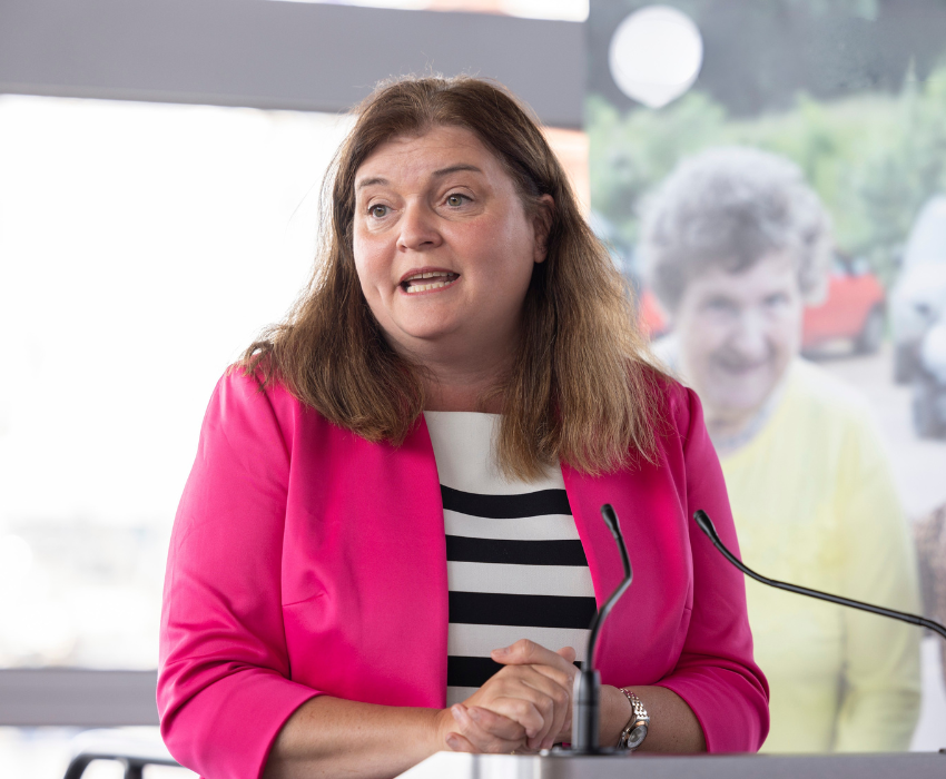 Sioned Williams speaking in the Senedd