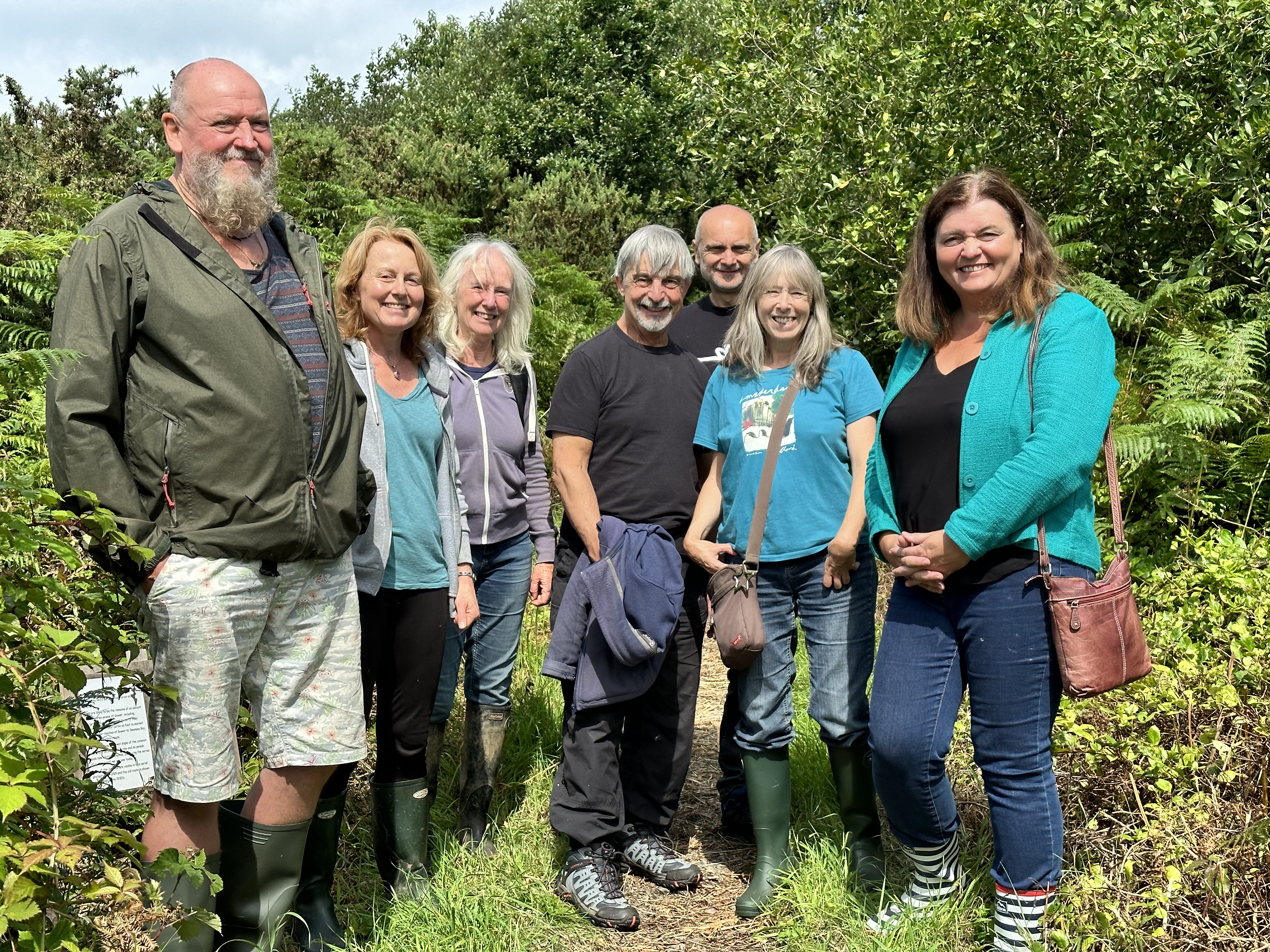 Sioned with residents on clyne common