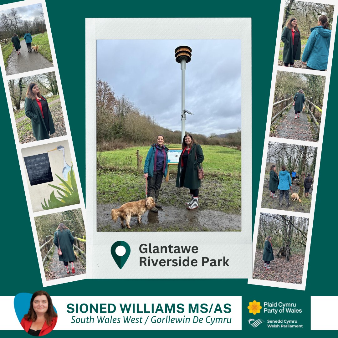 Collage of images of Sioned at Riverside 