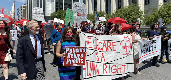 JGR marching for the NY Health Act