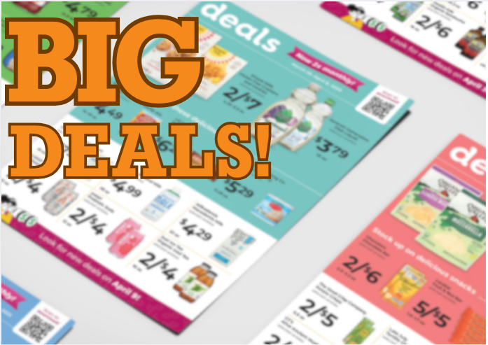 Fresh produce and deals collage