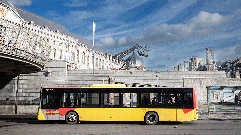 Le bus plus cher en Wallonie (TEC).
