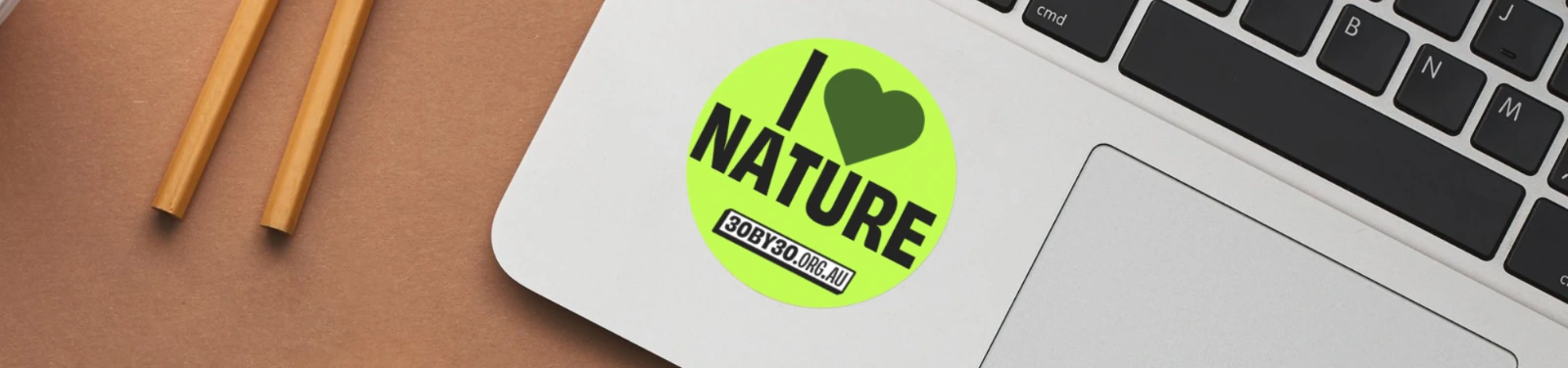 Order your free 1% for Nature sticker pack