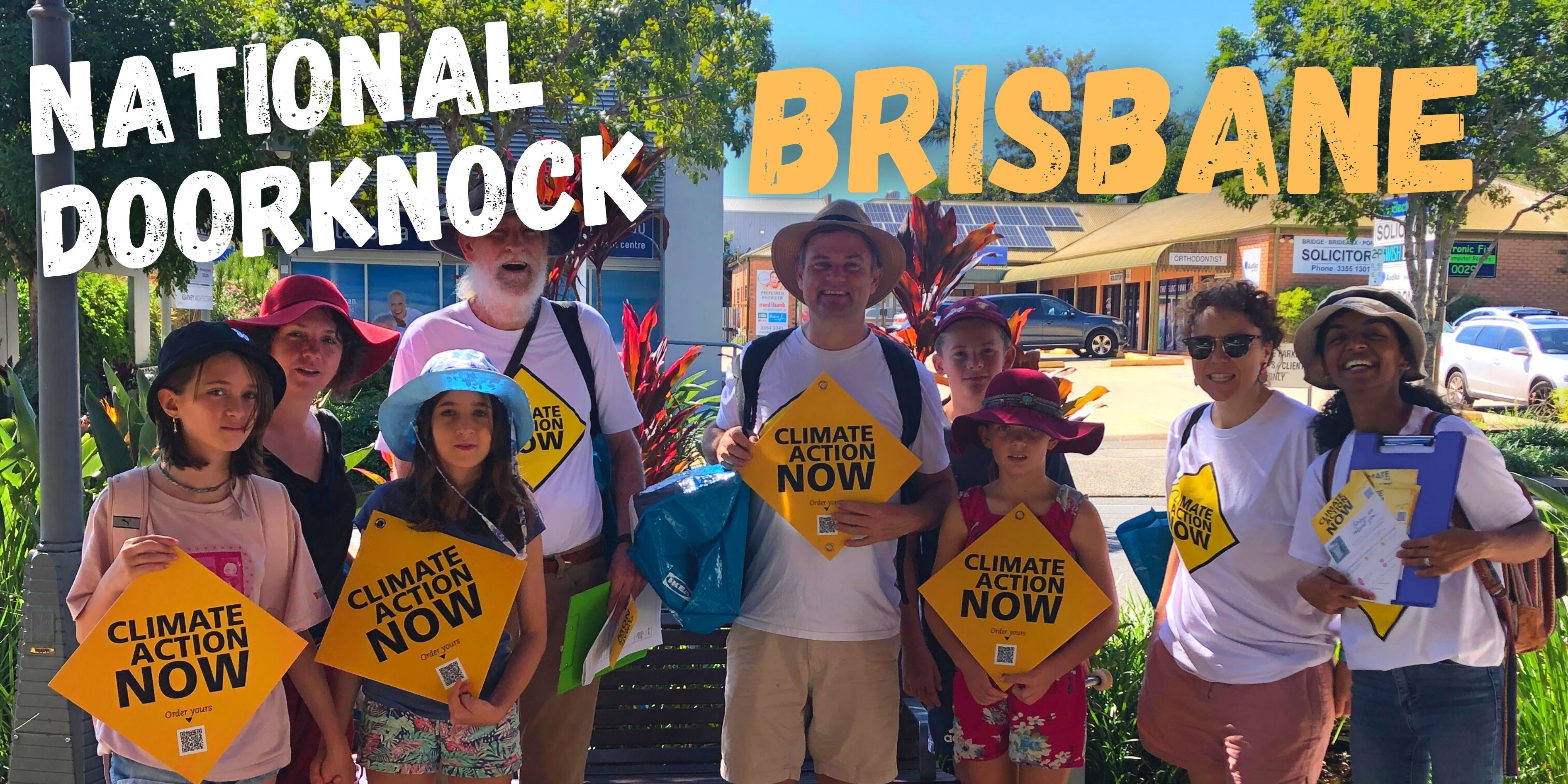 Climate Action Now BIG doorknock Queensland Conservation Council