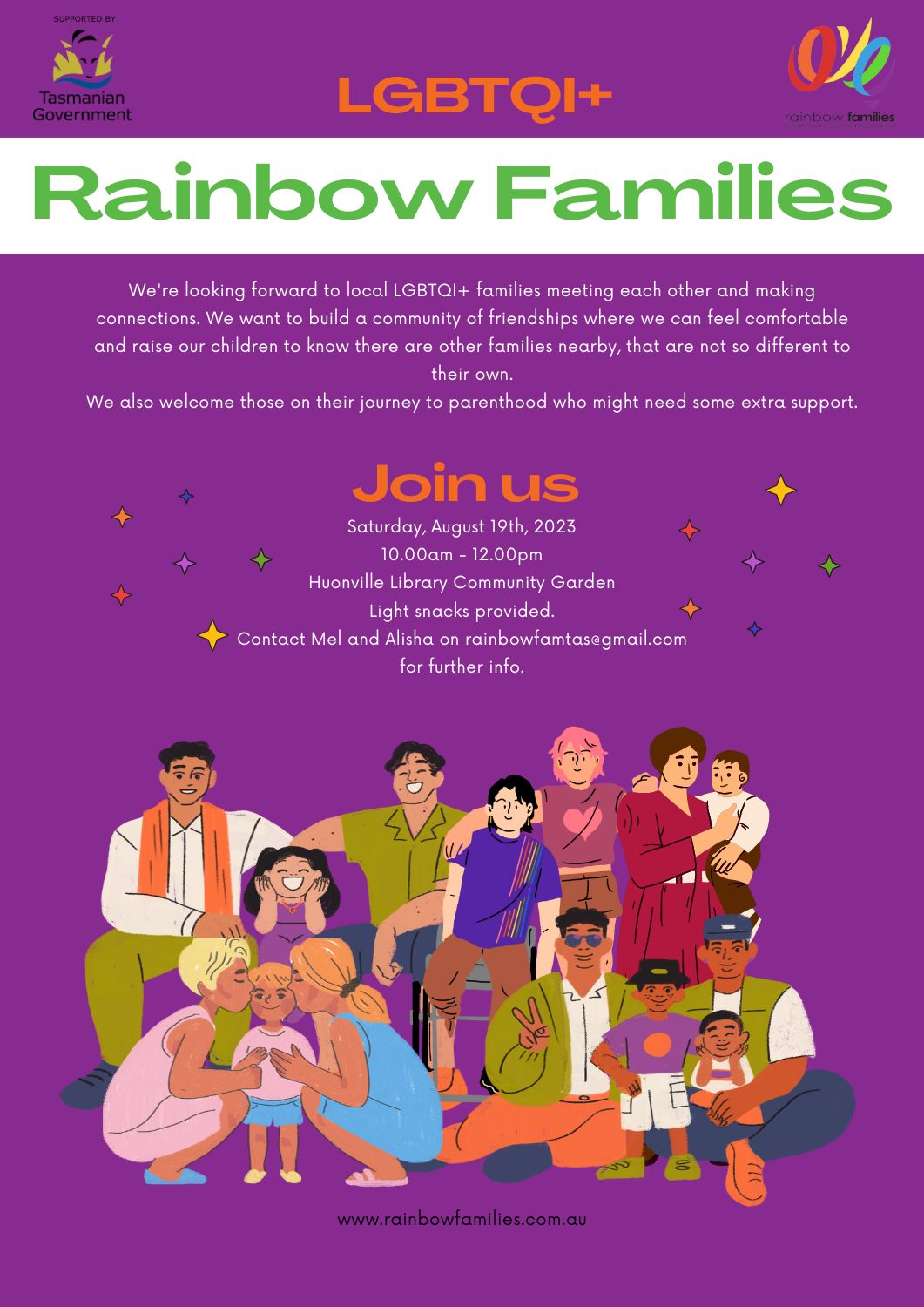 New Rainbow Families Group Kicking Off in Tasmania ) Rainbow