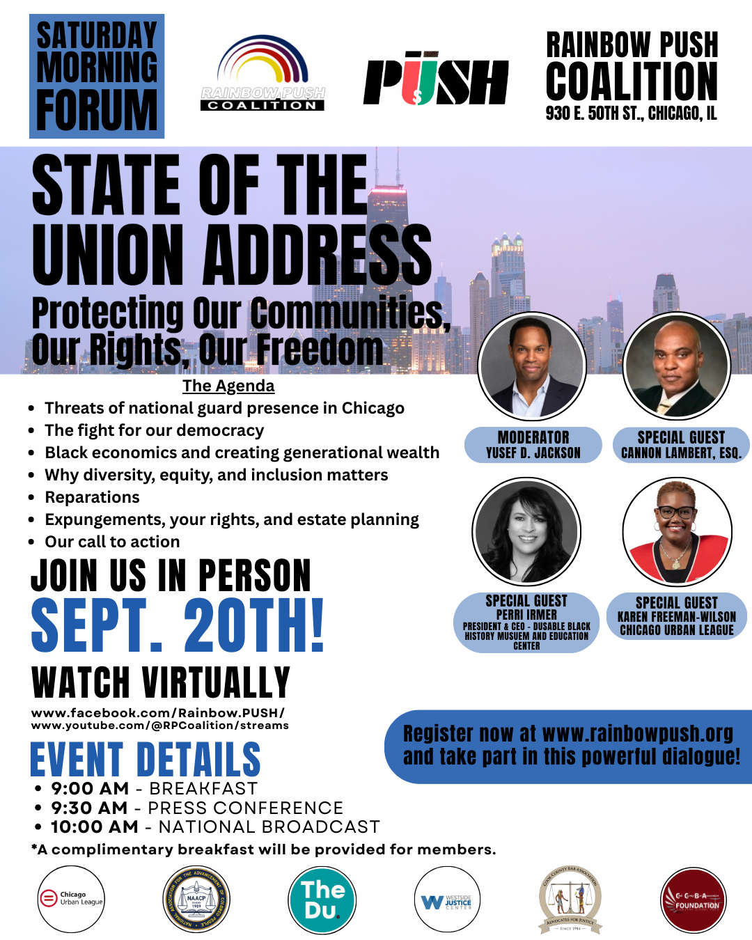 Saturday Forum - September 20th