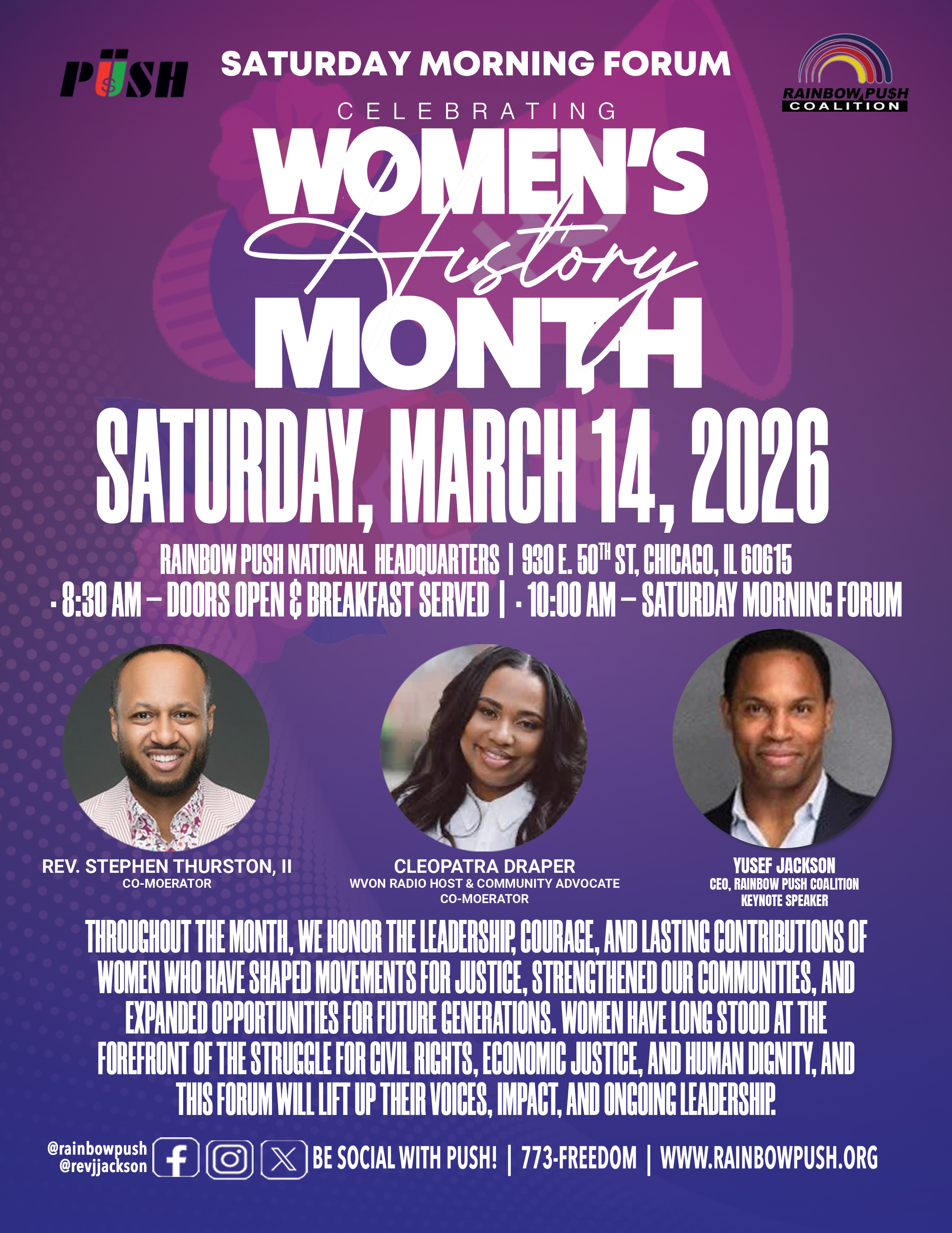 Saturday Forum - March 14th