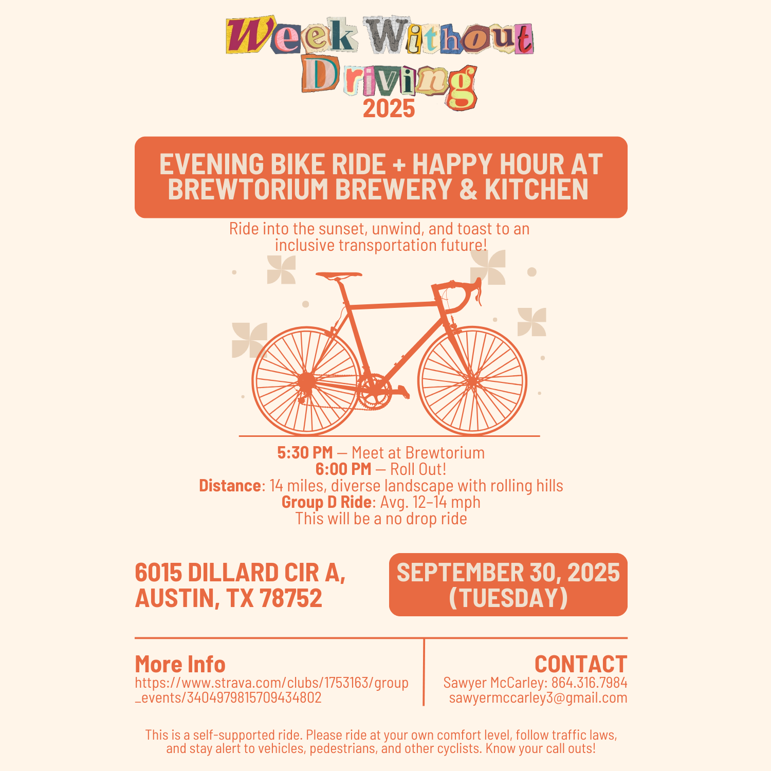 Evening Bike Ride + Happy Hour