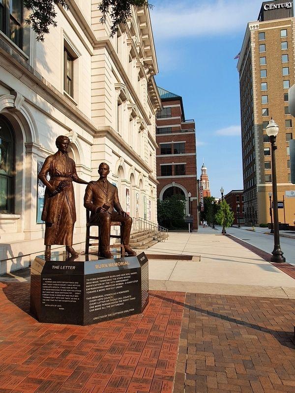 Febb and Harry Burn monument in Knoxville, Tennessee.