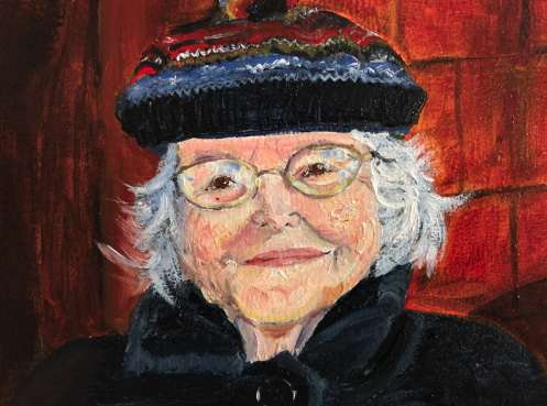Cynthia's mother, Carolyn Nicholson Terrell, painted by Melanie Humble, 
