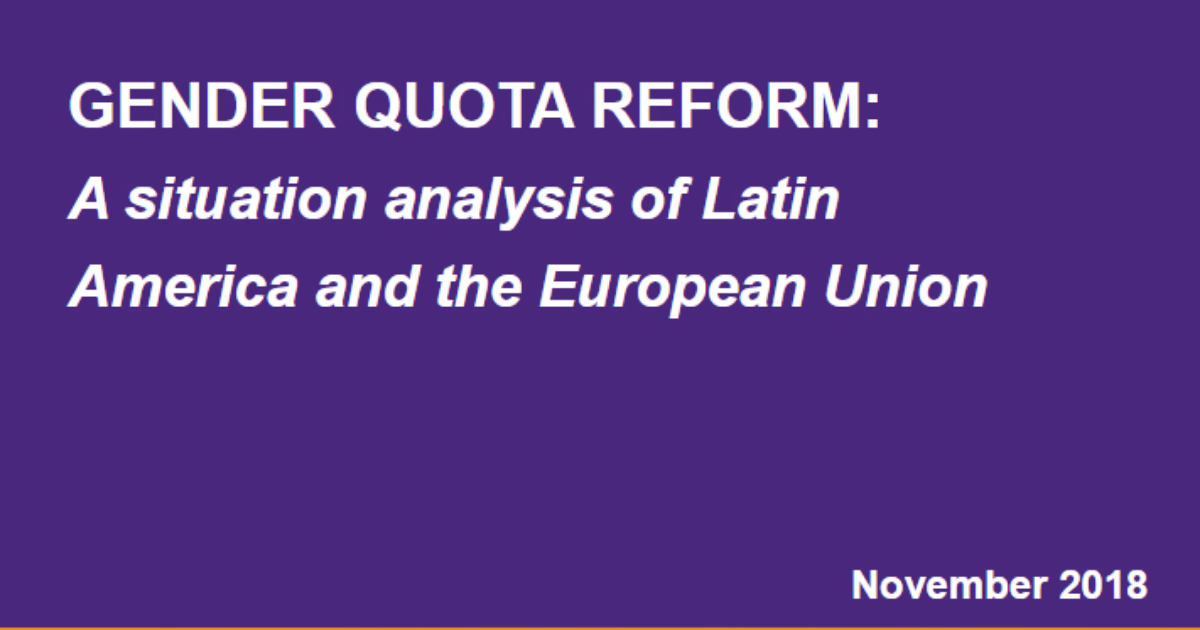 Brief: Gender Quota Reform - a Situation Analysis of Latin America and the European Union