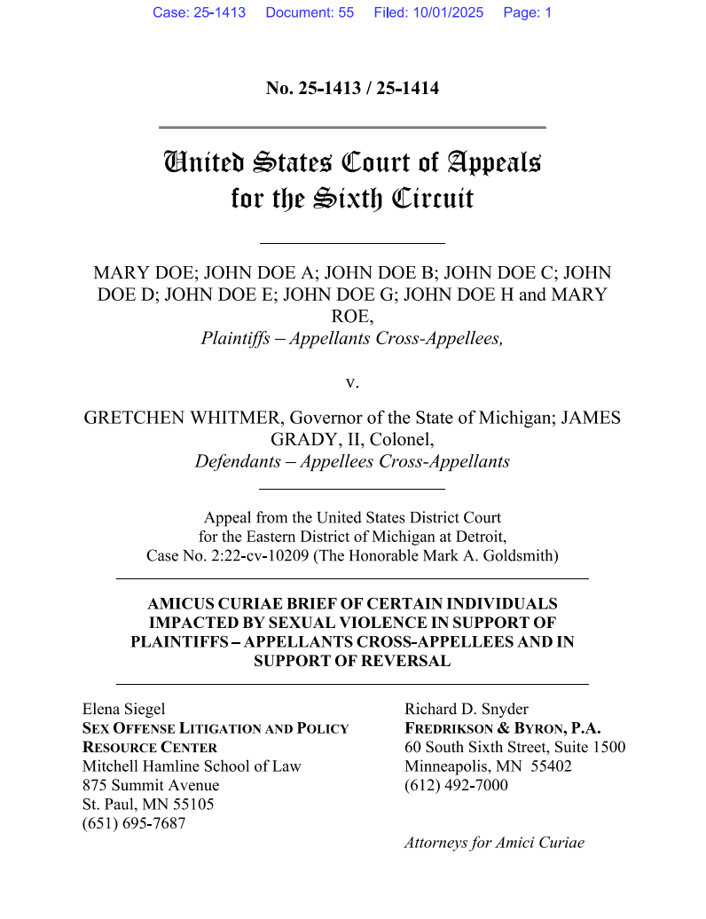 Amicus Does III vs. Whitmer