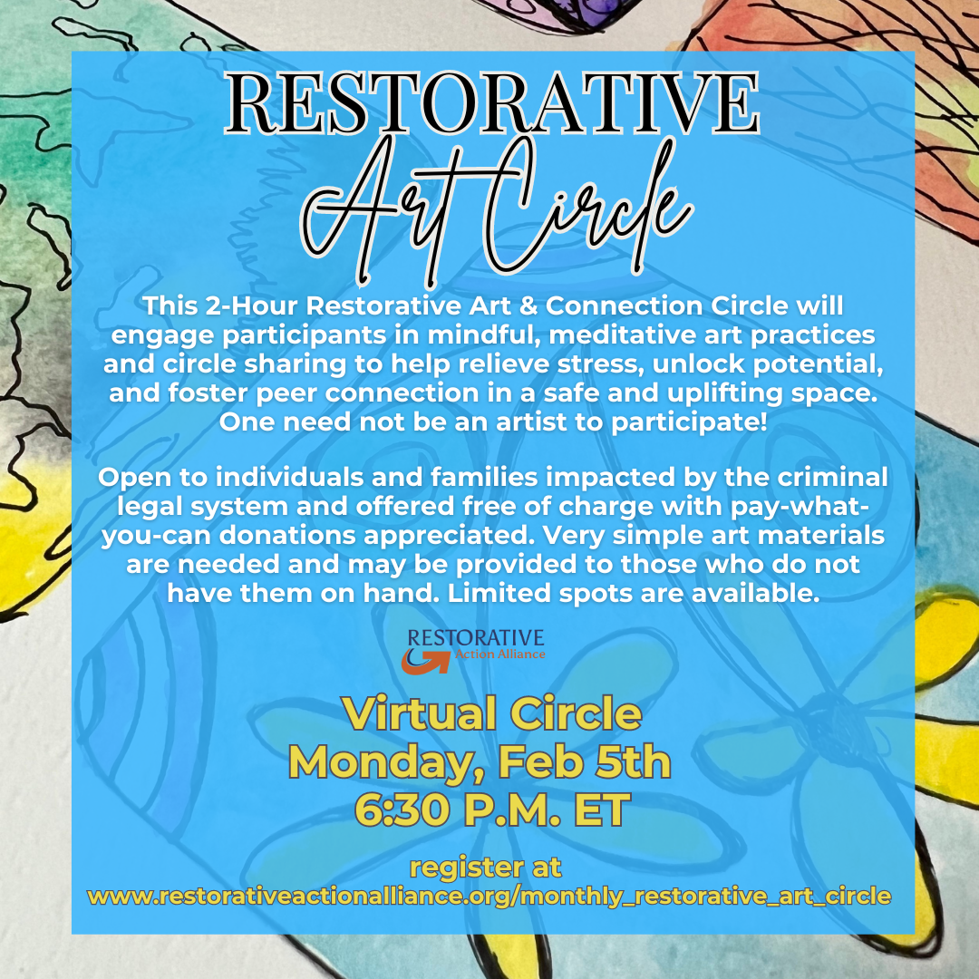 Monthly Restorative Art Circle - Restorative Action Alliance