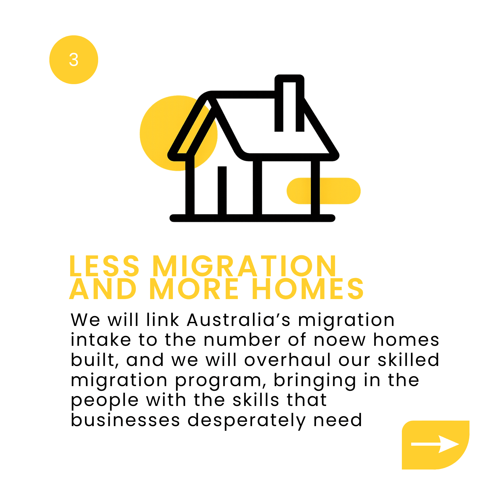 Less Migration and More Homes