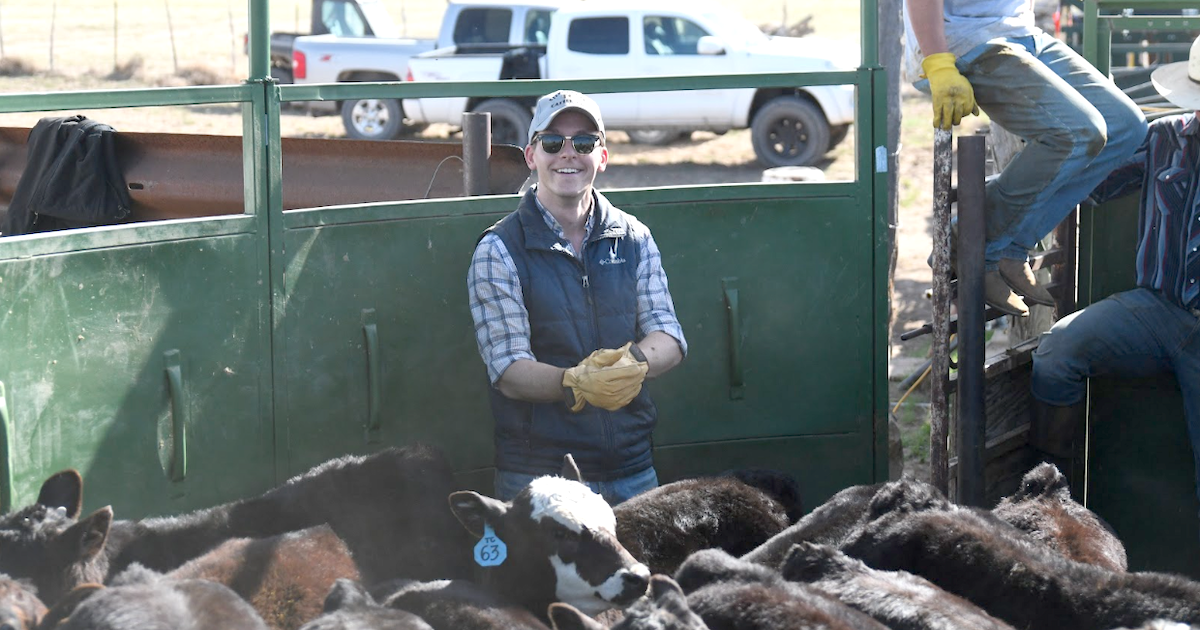 Riley Owen helps with his seven-generation family tradition