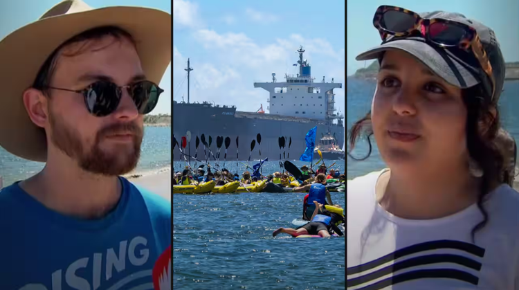 'We won't stop': Inside the Newcastle coal port protest, as police make arrests - SBS News