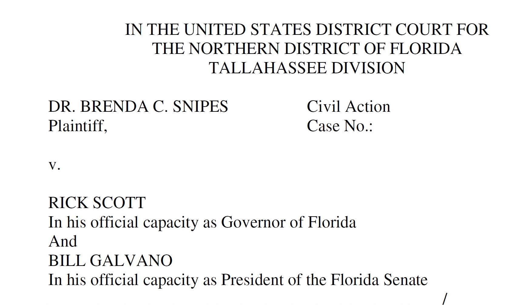Incompetent Brenda Snipes Sues Governor Rick Scott after Resignation