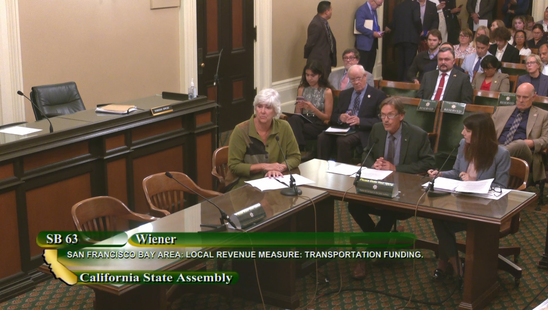 Robert Raburn speaking in a California Assembly hearing