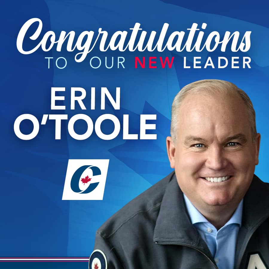 Congratulations Erin O'Toole