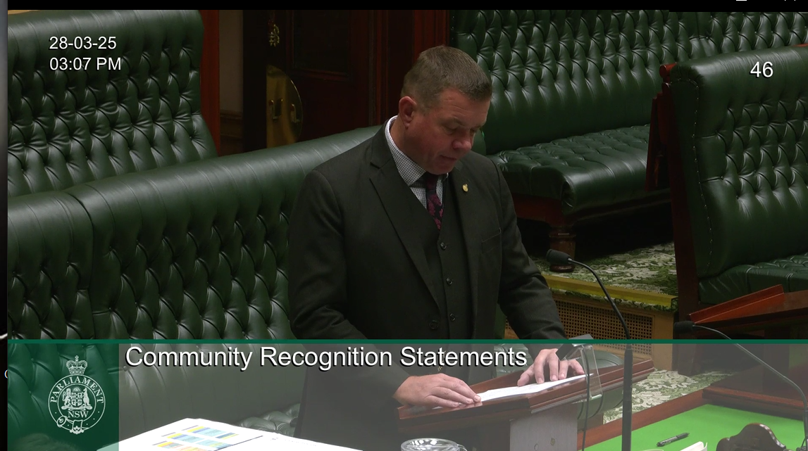 Community Recognition Statement 28 March 2025 Wally Mitchell Image