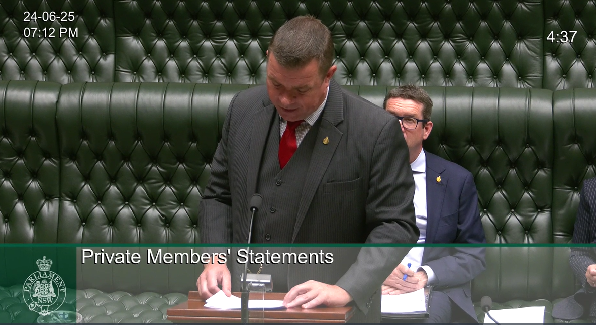 Private Members Statement 24 June 2025 Coonamble Greyhounds Image