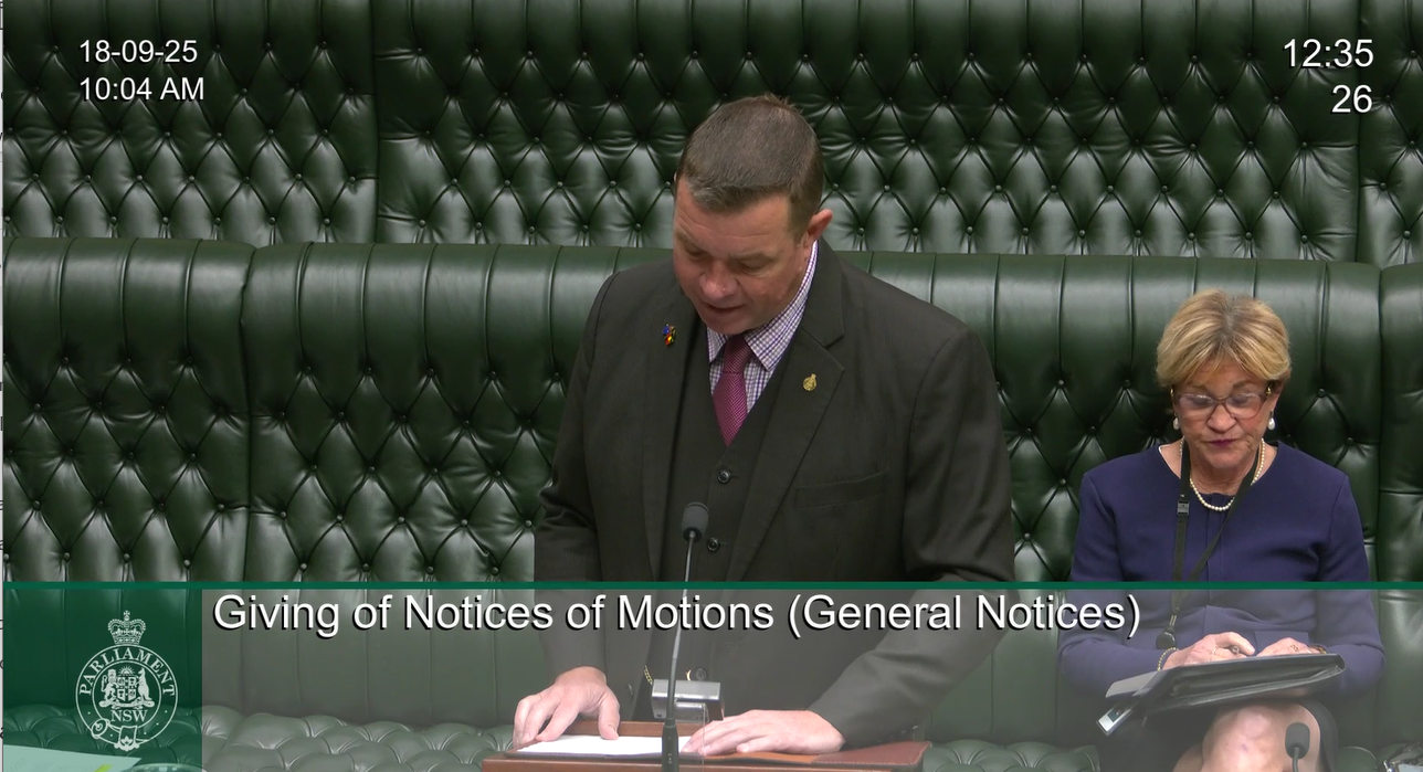 Notice of Motion 18 Sept 2025 Lead blood levels in Broken Hill Image