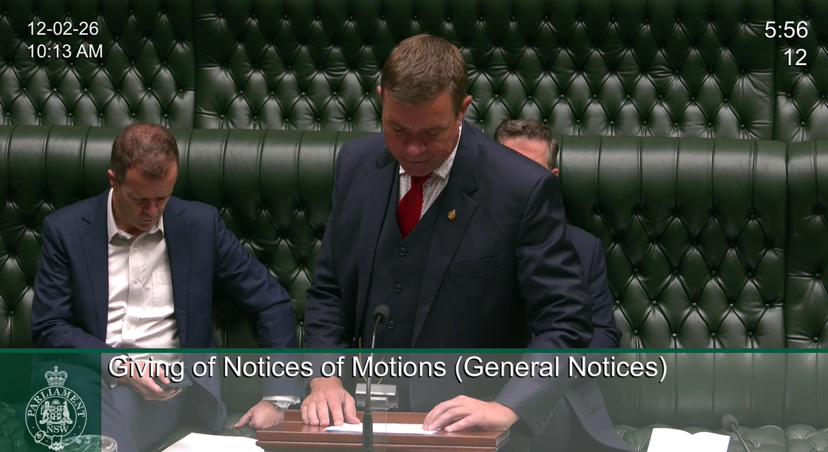 Notice of Motion 12 February 2026 Wilcannia MPS reduction of hours Image