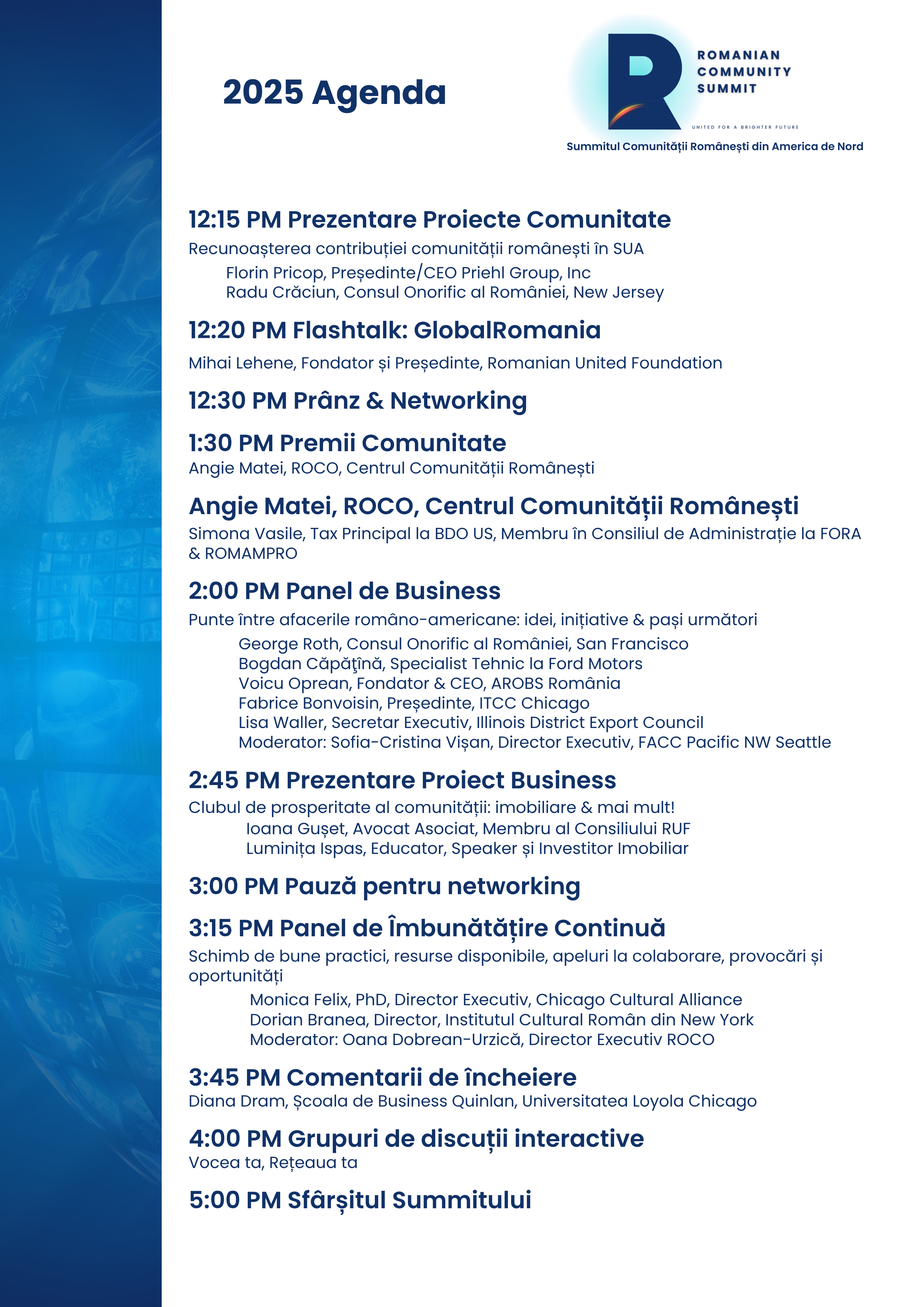 Agenda RO 1 Agenda RO 1