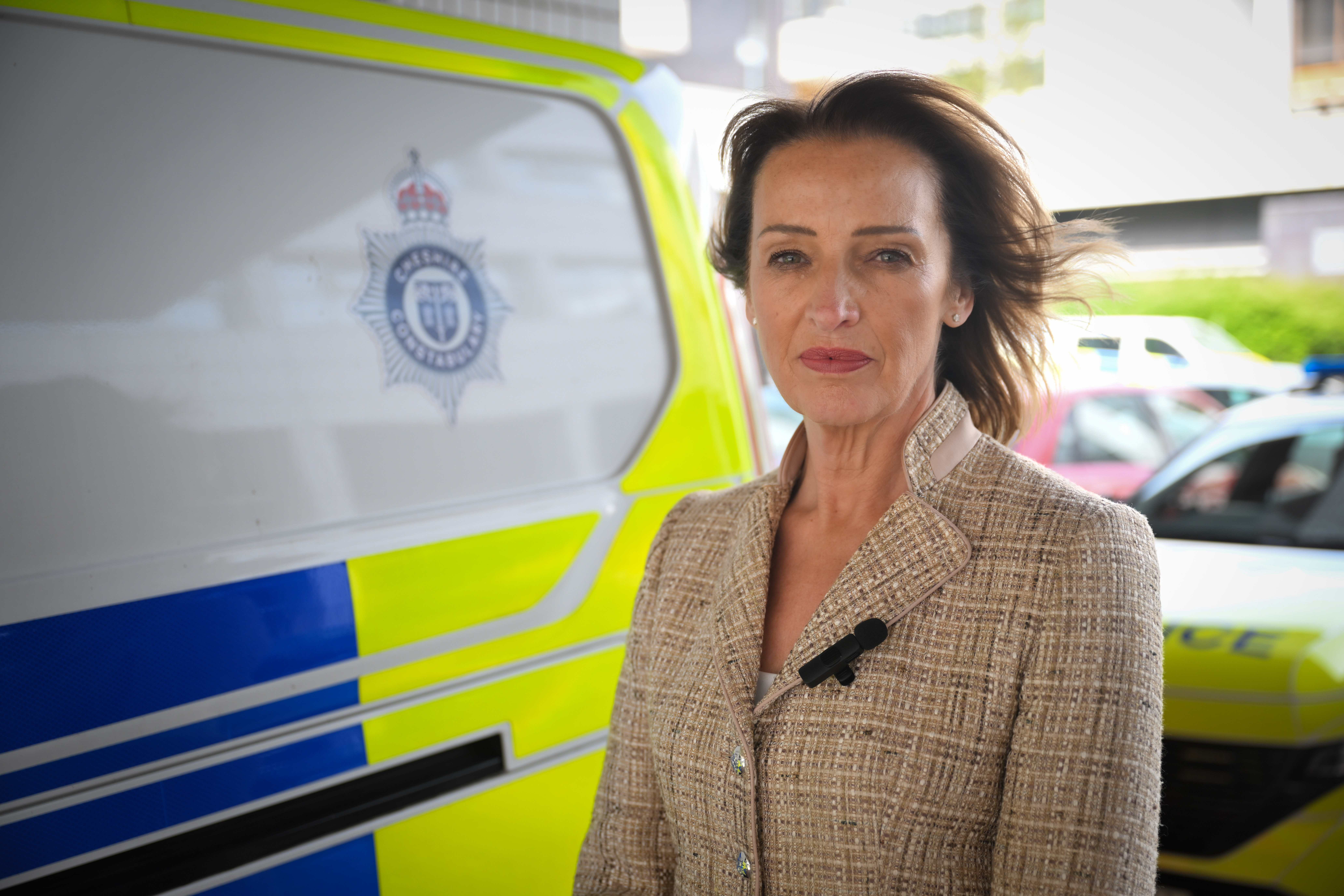 Sarah supporting Cheshire Police