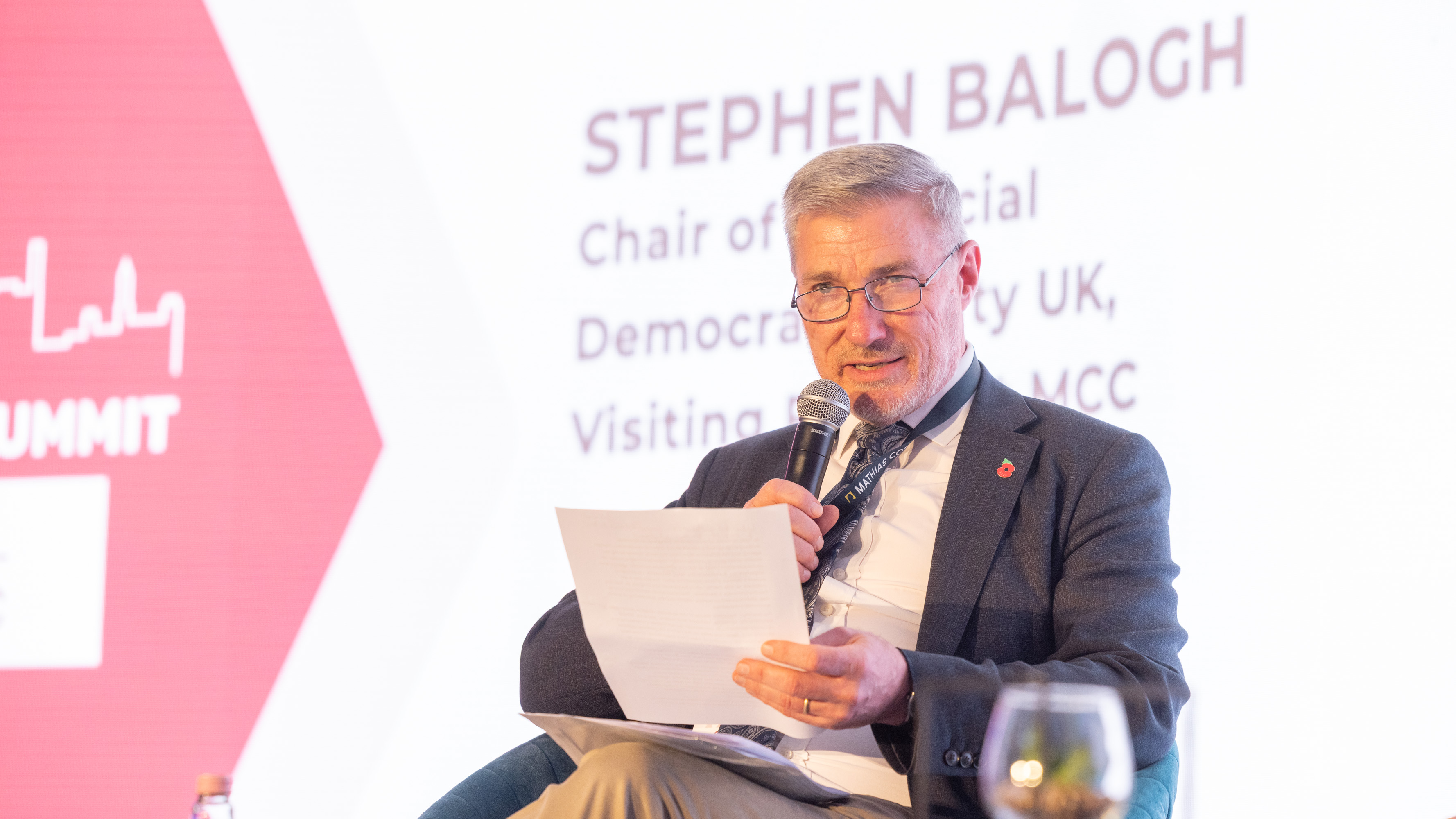 Stephen Balogh onstage in Budapest, Hungary