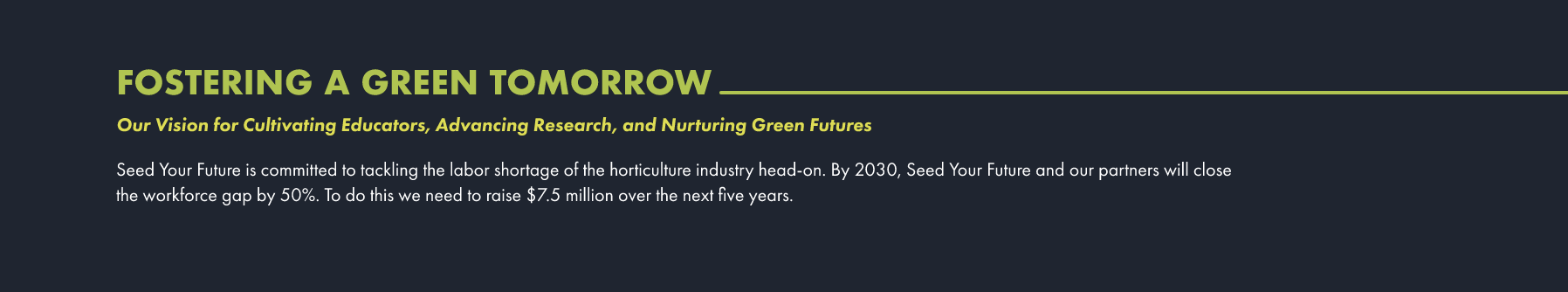 Fostering a Green Tomorrow Infographic