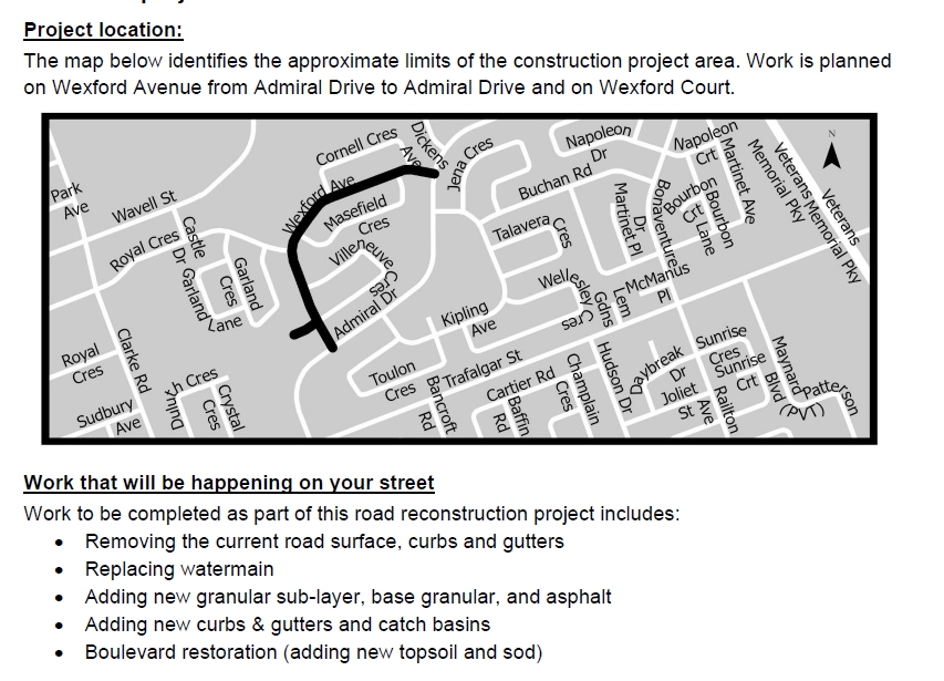 Wexford Rebuild Notice