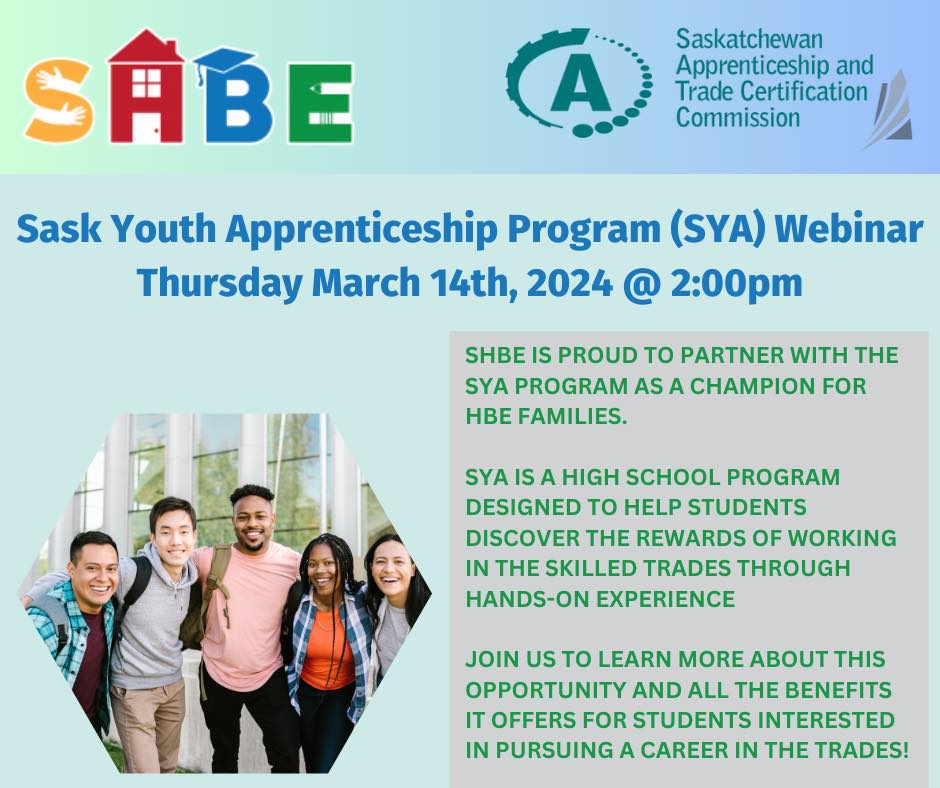 inar Saskatchewan Youth Apprenticeship SHBE