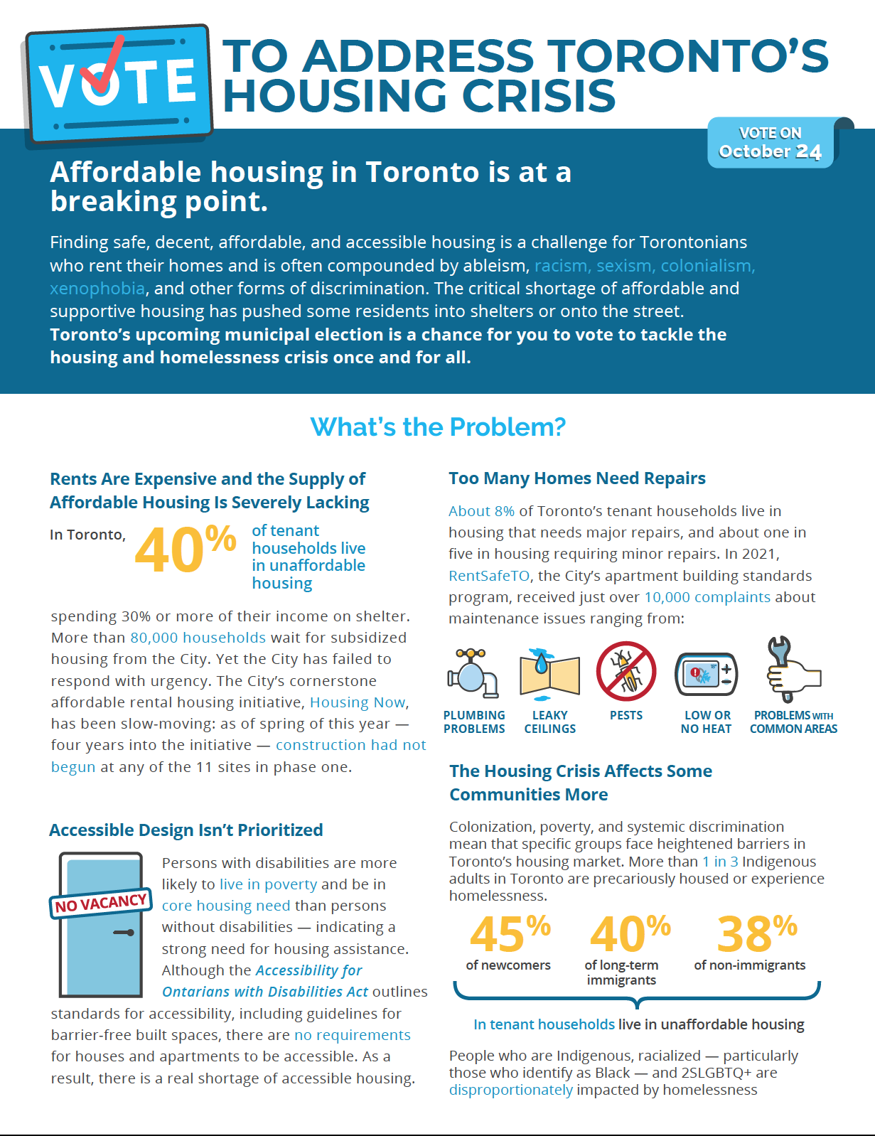 Municipal election fact sheets social planning toronto