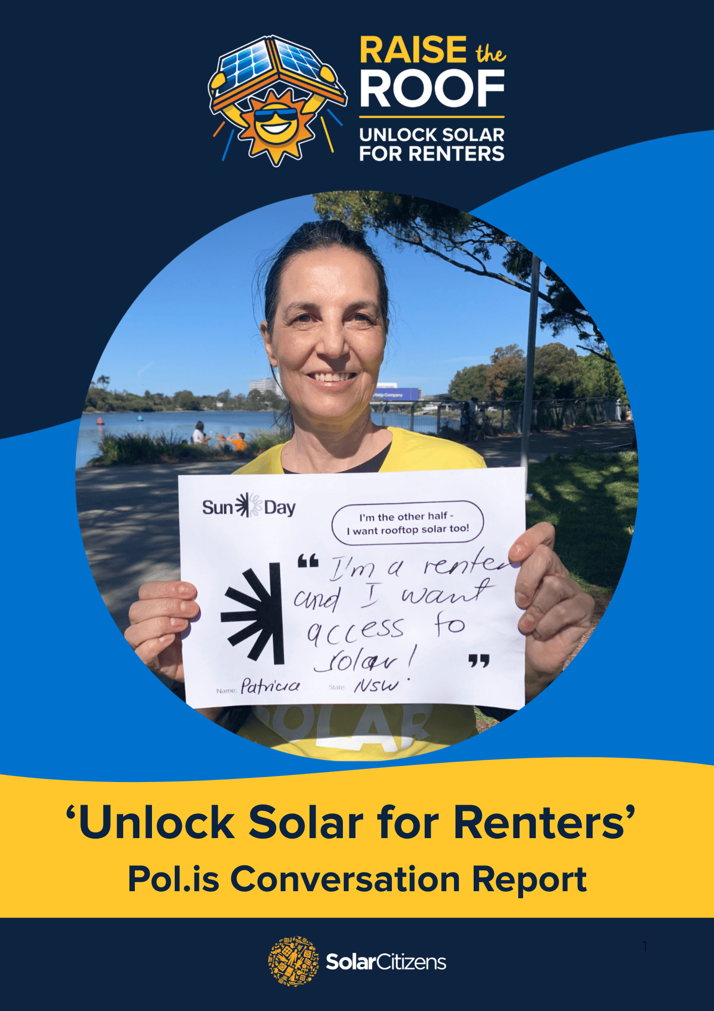 Report Cover - Unlocking Solar for Renters Polis Conversation