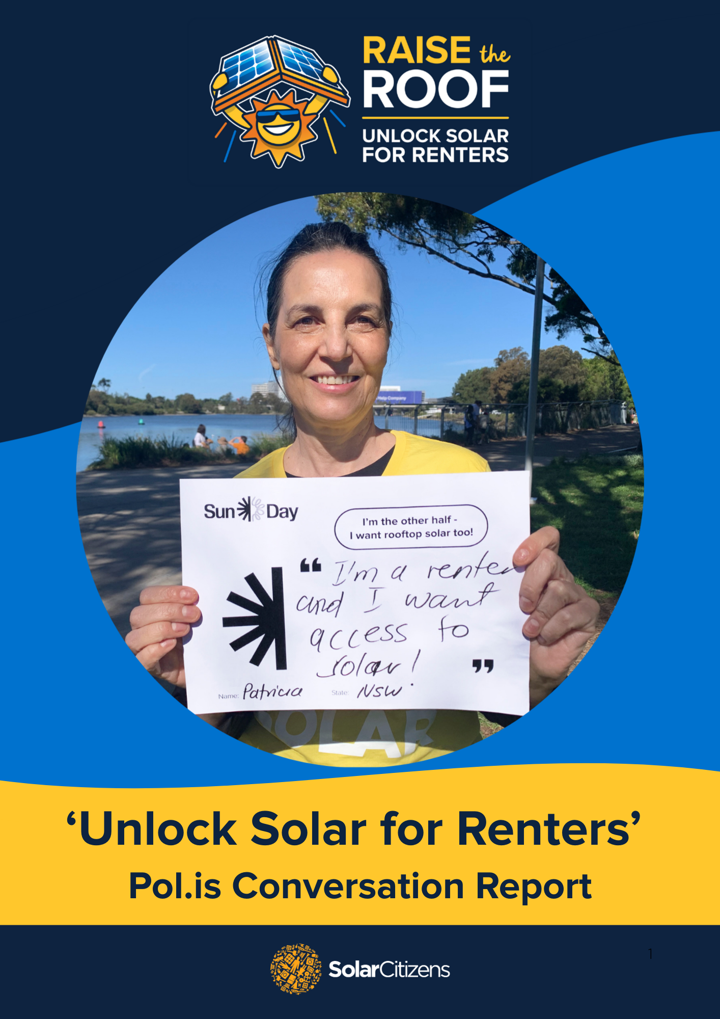 'Unlock Solar for Renters' Pol.is Conversation Report front cover