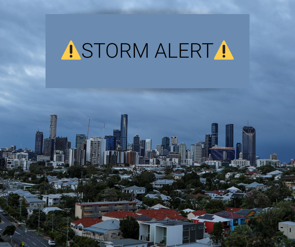 image of storm brewing over west end