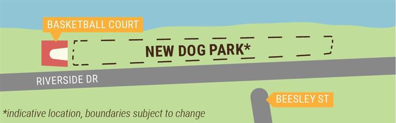 diagram of dog park proposal 