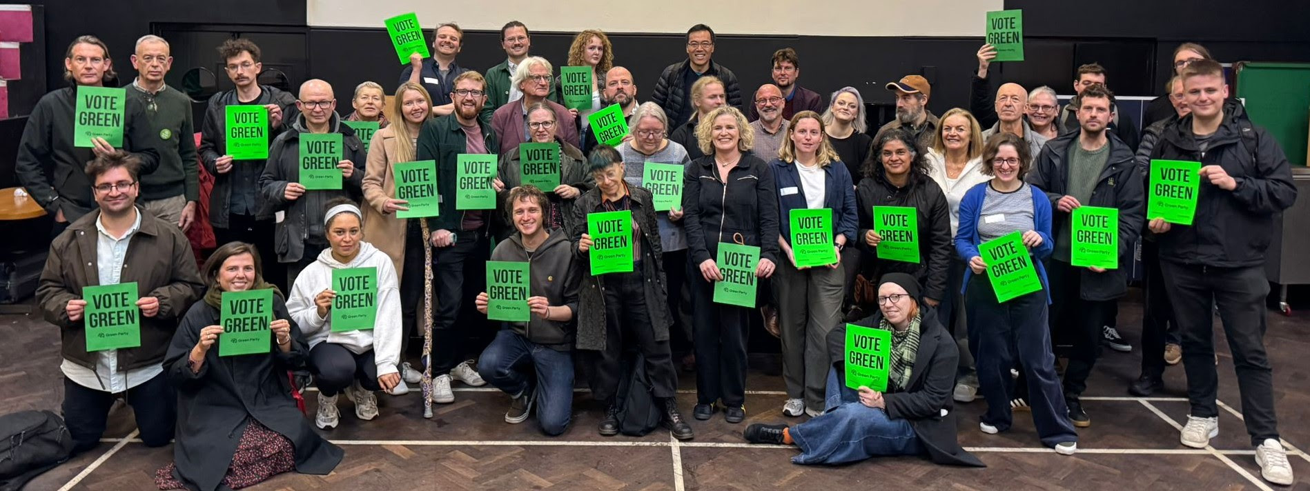 Lots of Green Party members