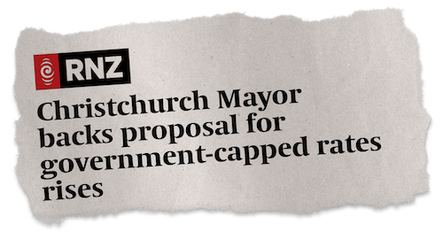 Chch Mayor backing rates cap Chch Mayor backing rates cap