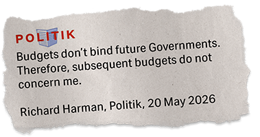Politik - Budgets don’t bind future governments