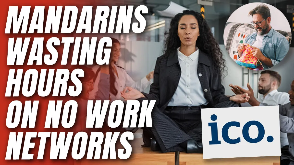 Civil Servants Doing Knitting and Menopause Yoga During Working Hours