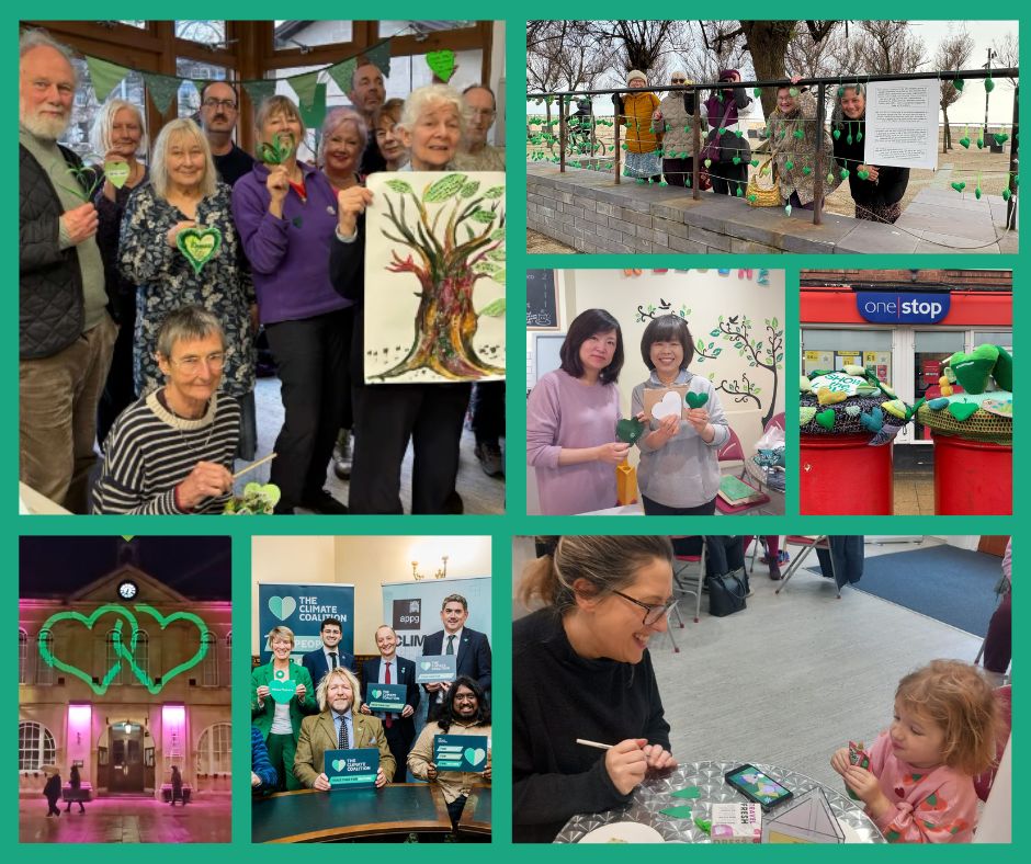 A collage of people taking part in Show the Love