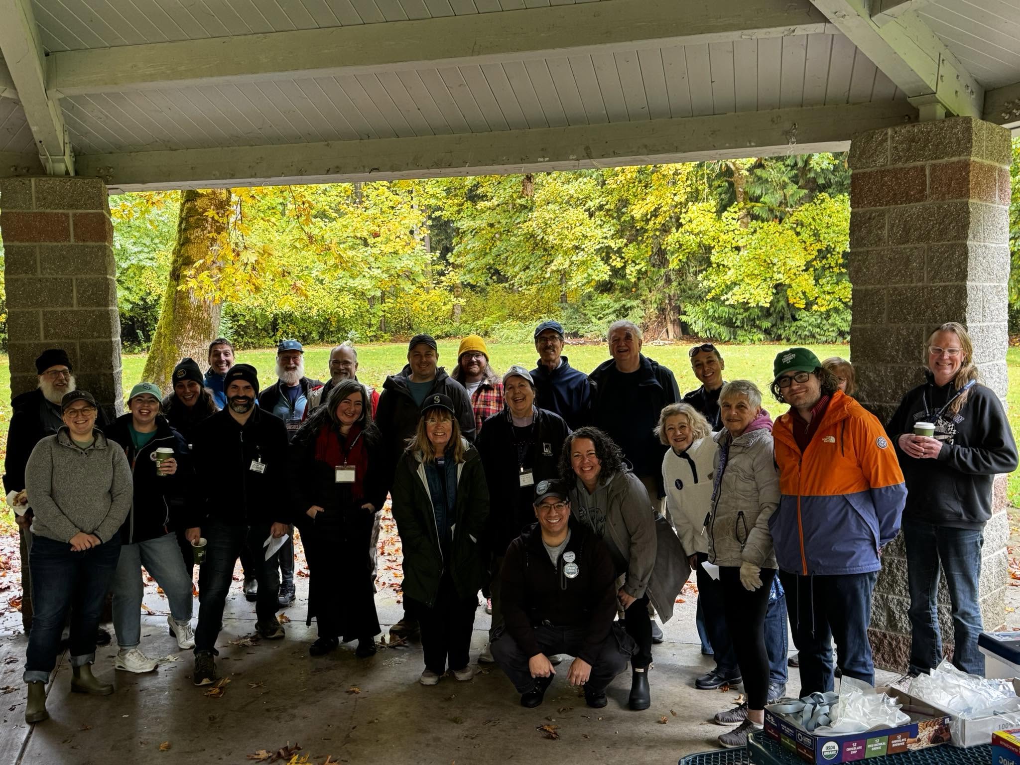 Members of the Thurston County community gathering together